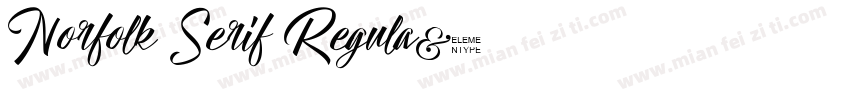 Norfolk Serif Regula字体转换